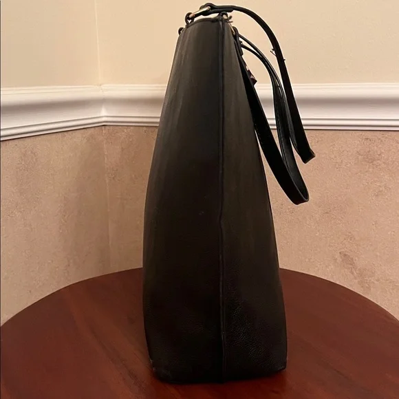 Betsey Johnson Black Tote Bag Leopard & Snake Print Stripe with Bow- EUC - Picture 5 of 16